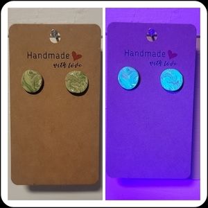 "Ugly Sweater" UV Reactive Handmade Earrings